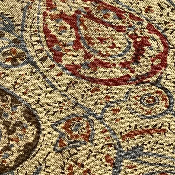 LAUREN RALPH LAUREN Pants Size 4 Linen Cotton Blend Summer Perfect Paisley Print - Picture 3 of 10